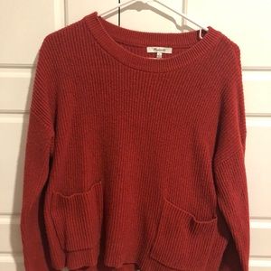Madewell burnt orange sweater